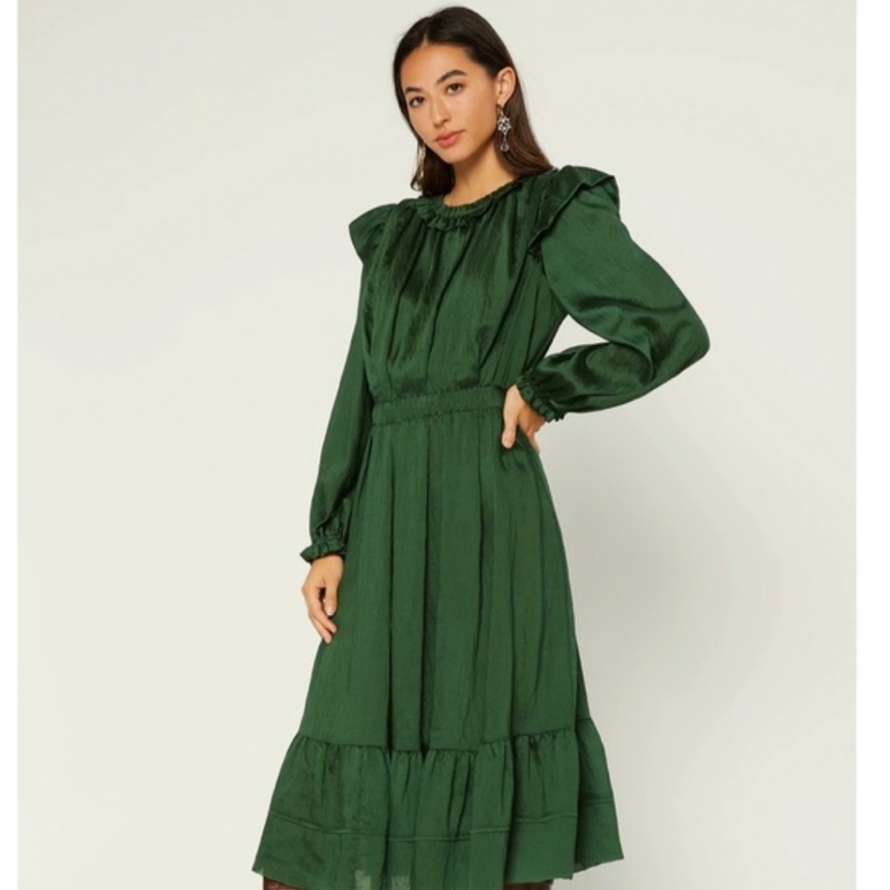 Current Air long-sleeve ruffle dress